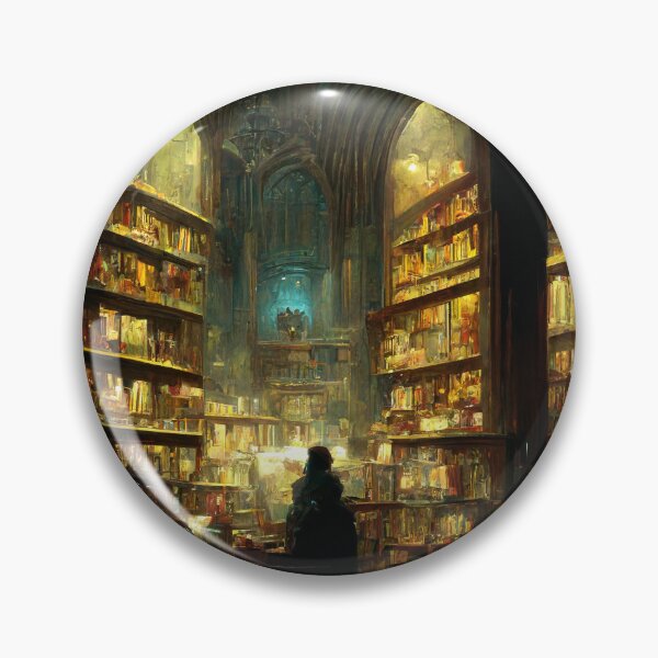 Item preview, Script Shelter - Fantasy Library designed and sold by ArkMinted.