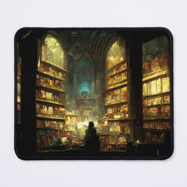 Item preview, Script Shelter - Fantasy Library designed and sold by ArkMinted.