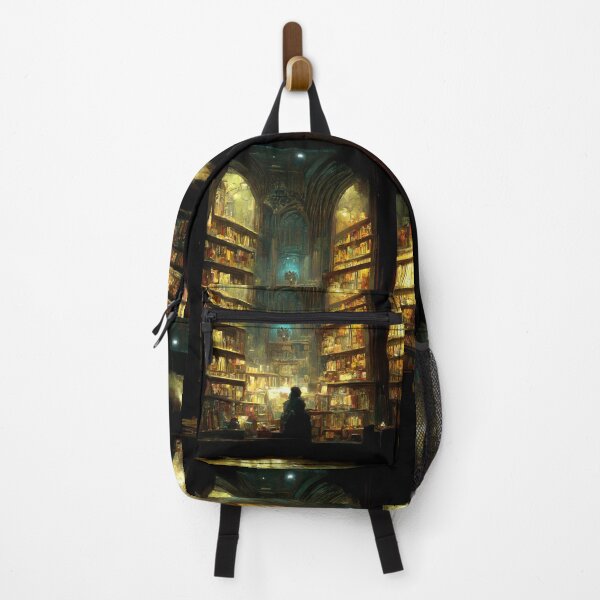 Item preview, Script Shelter - Fantasy Library designed and sold by ArkMinted.