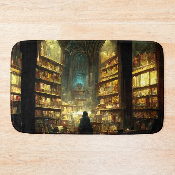 Item preview, Script Shelter - Fantasy Library designed and sold by ArkMinted.