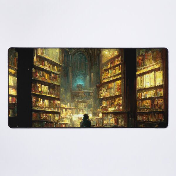 Item preview, Script Shelter - Fantasy Library designed and sold by ArkMinted.