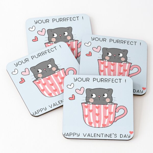 Item preview, Your Purrfect ! Happy Valentines Day | Valentine's Day designed and sold by MsKittyStickers.