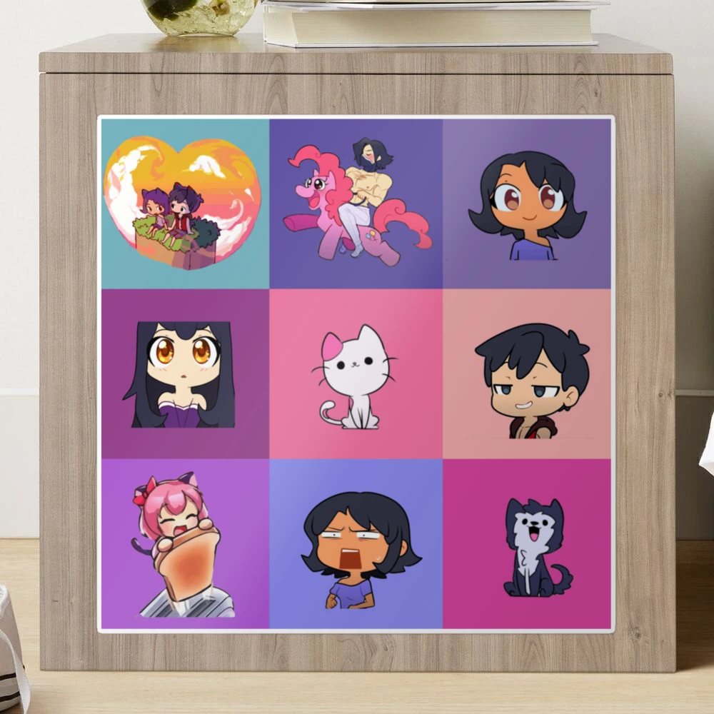 Aphmau Collection Mosaik Aaron, Zane, Kawaii Chan Lunch Tote