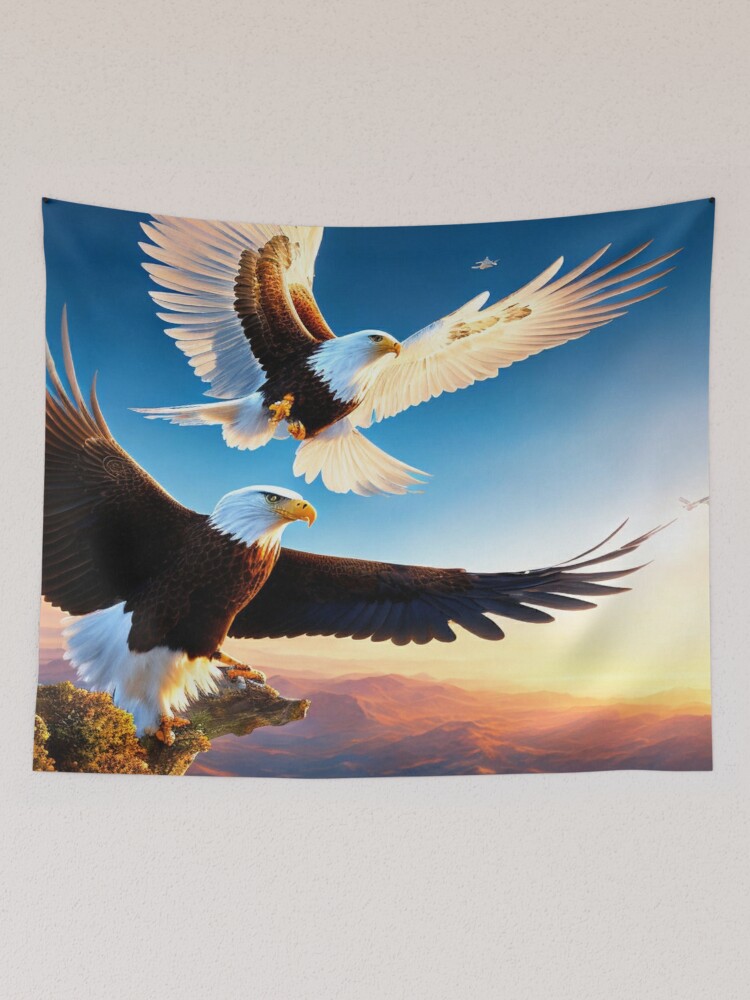 : American Bald Eagle Swooping Photo Portrait T-Shirt