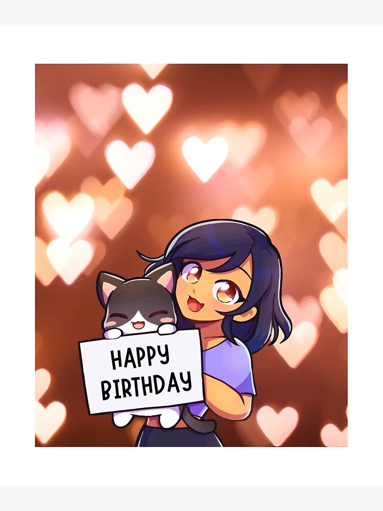 Aphmau Happy Birthday Gift Premium Matte Vertical Poster