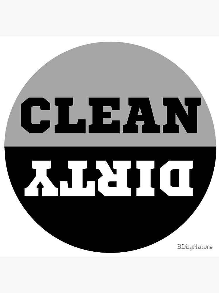 Clean Dirty Dishwasher Magnet, JNKcreatives Magnet for Sale by  JNKcreatives