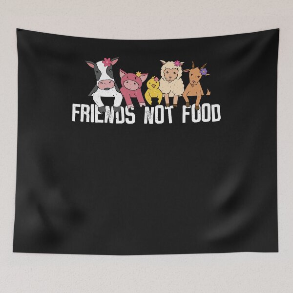 Item preview, Friends not Food - animal love, animal welfare & vegan designed and sold by ChrisFeil.