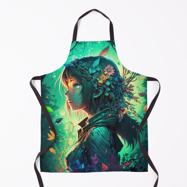 Item preview, Pretty Anime Girl in a Bioluminescent Fantasy Forest designed and sold by The-Sinister.