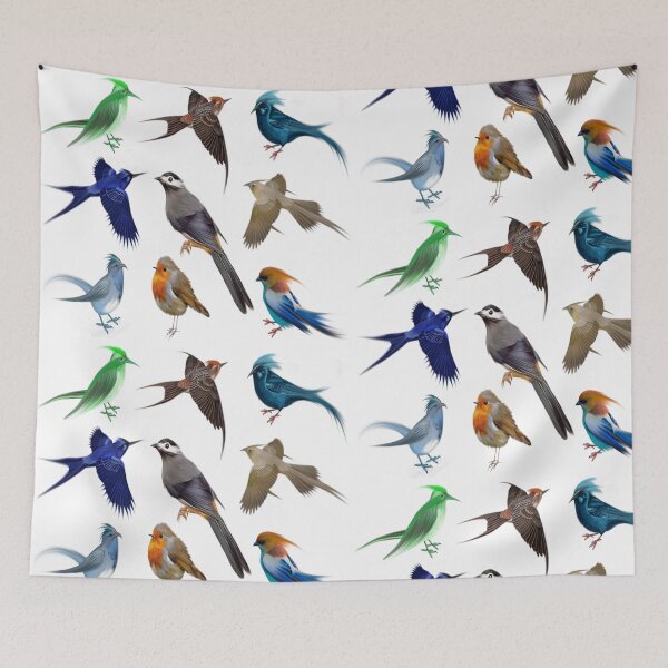 Item preview, Wild Colorful Birds designed and sold by jaya68903.