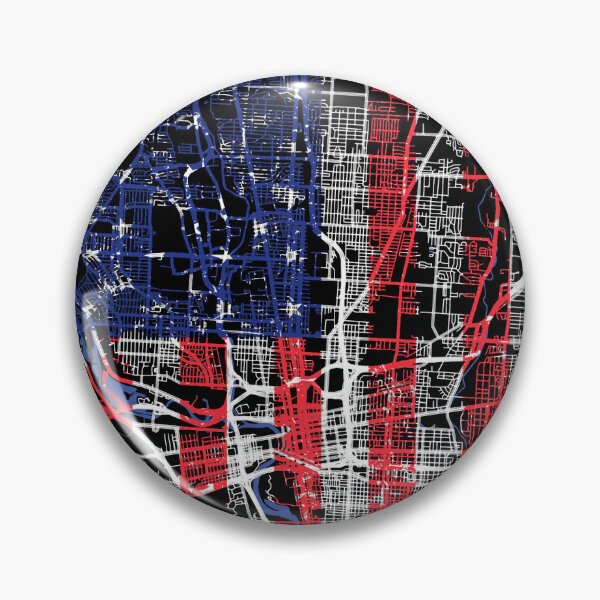 Item preview, Columbus Ohio OH city map with US flag black and white designed and sold by gifts-ideas.