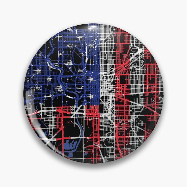 Item preview, Indianapolis Indiana IN city map with US flag black and white designed and sold by gifts-ideas.
