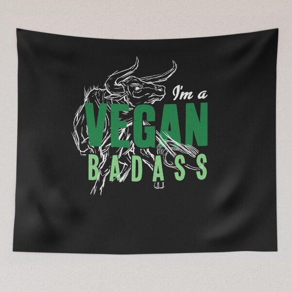 Item preview, Vegan Badass - Animal Love, Animal Welfare & Vegan designed and sold by ChrisFeil.