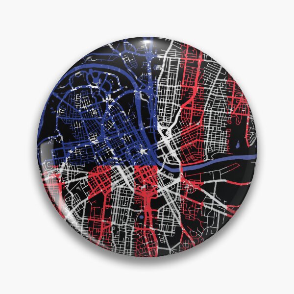 Item preview, Nashville Tennessee TN city map with US flag black and white designed and sold by gifts-ideas.