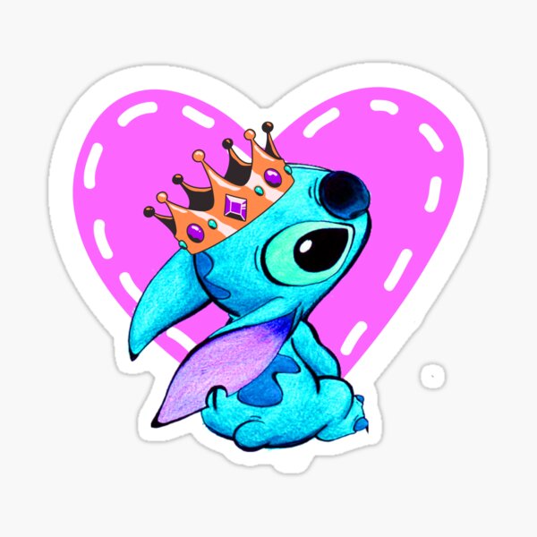 Stitch And Lilo Stitch Angel Love Sticker for Sale by olmera