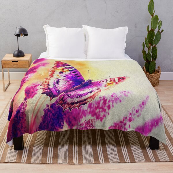 Item preview, Natural Spring Landscape with a Beautiful Butterfly on Flowers designed and sold by Trendy Valley .