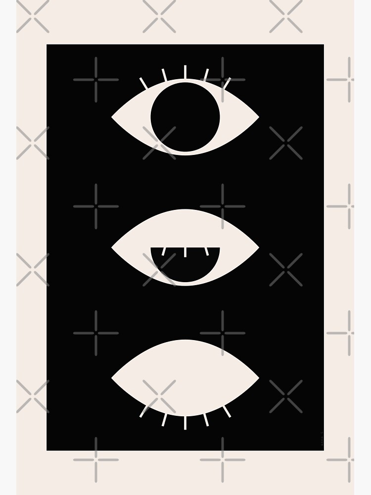 "Minimal sleepy eyes" Sticker for Sale by annas Redbubble