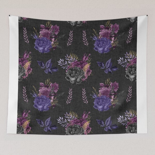 Item preview, Gothic Floral on Faux Linen designed and sold by KaitlinPeppers.