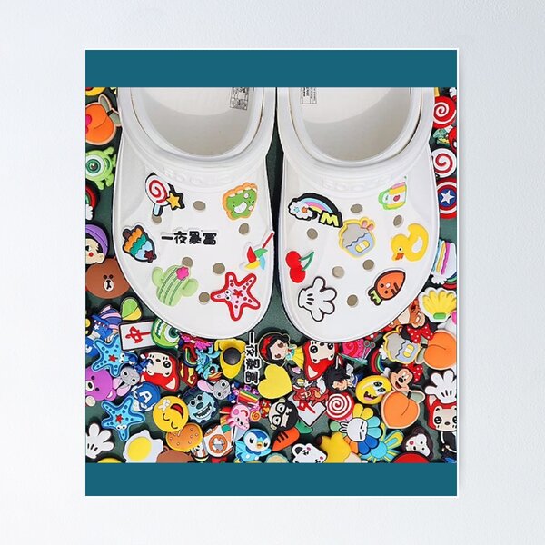 crocs jibbitz  Poster for Sale by HenryRichar