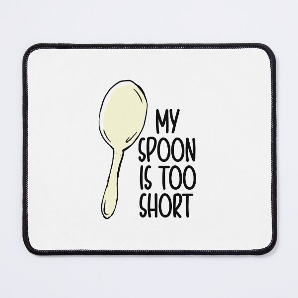 Item preview, My Spoon Is Too Short rejected cartoon  designed and sold by BoldPencil.