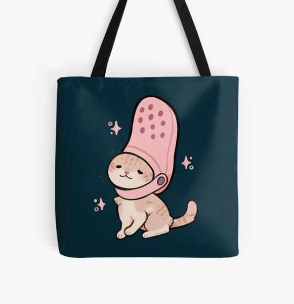 Bolsa de tela «me encantan las crocs jibbitz» de mowords | Redbubble