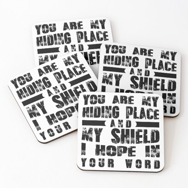 Item preview, T shirt and sticker - You are my hiding place and my shield i hope in your word designed and sold by Billium Halder.
