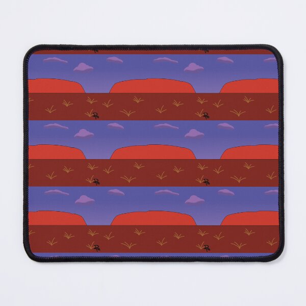 Item preview, Cartoon drawing of Uluru at sunset  designed and sold by rydoesart.