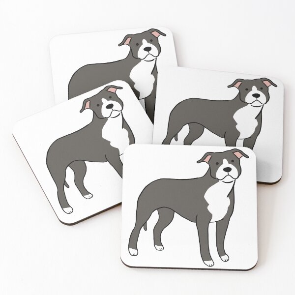 Item preview, American pit bull terrier cute illustration  designed and sold by Yarafantasyart.