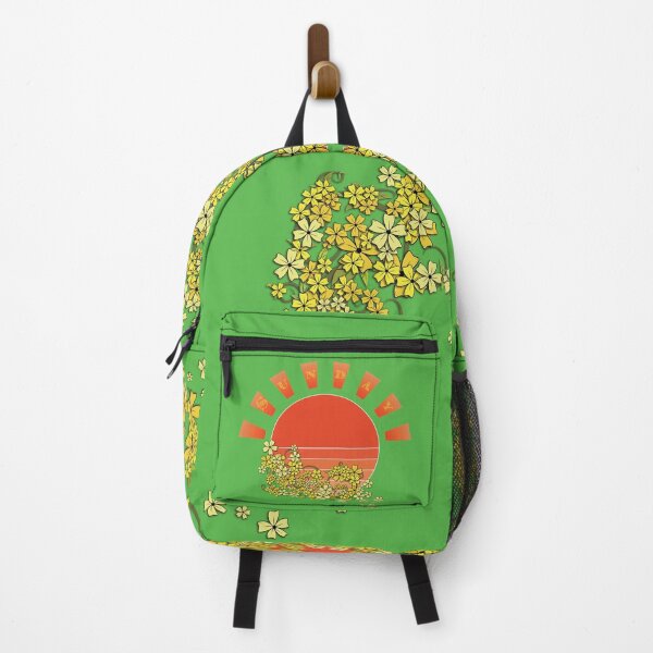 Item preview, Sunny Sunday Sunset with Summer Flower Vine on Green designed and sold by Karen McFarland.