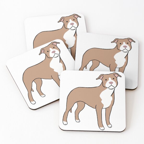 Item preview, American pit bull terrier cute illustration  designed and sold by Yarafantasyart.