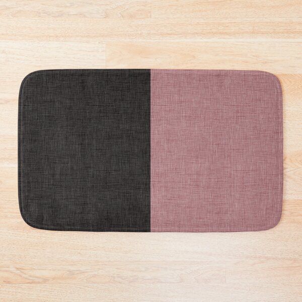 Item preview, His and Hers Black Pink Split Faux Linen designed and sold by KaitlinPeppers.