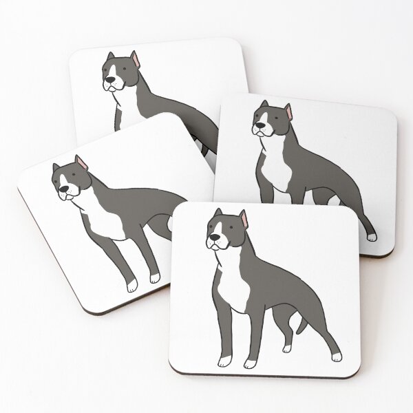 Item preview, American pit bull terrier cute illustration  designed and sold by Yarafantasyart.