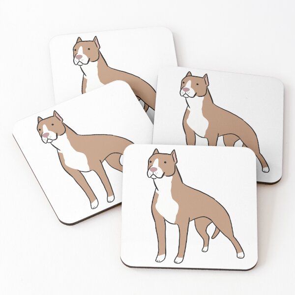 Item preview, American pit bull terrier cute illustration  designed and sold by Yarafantasyart.