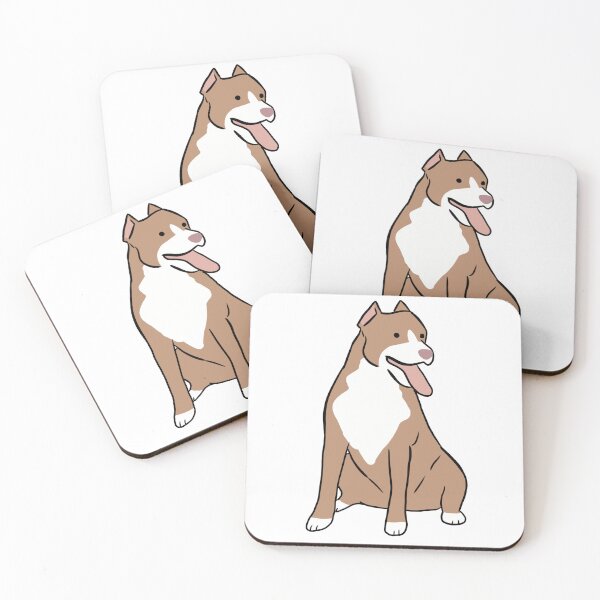 Item preview, American pit bull terrier cute illustration  designed and sold by Yarafantasyart.