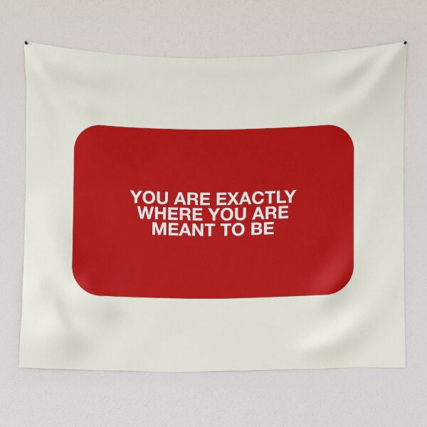 Item preview, YOU ARE EXACTLY WHERE YOU ARE  MEANT TO BE designed and sold by pmdz.