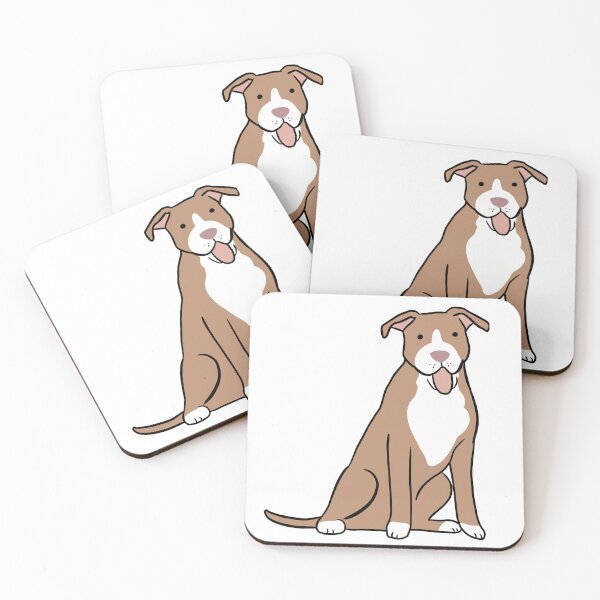 Item preview, American pit bull terrier cute illustration  designed and sold by Yarafantasyart.