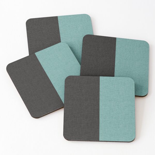Item preview, Black Aqua Split Faux Linen designed and sold by KaitlinPeppers.