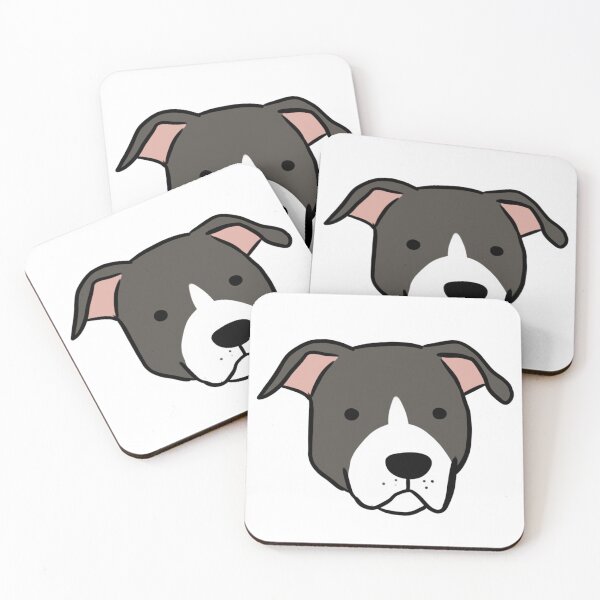 Item preview, American pit bull terrier cute illustration  designed and sold by Yarafantasyart.