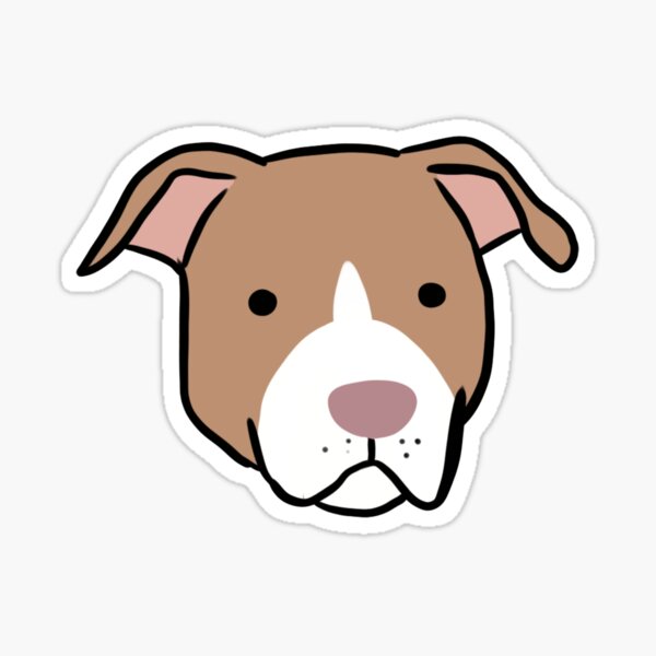 Item preview, American pit bull terrier cute illustration  designed and sold by Yarafantasyart.