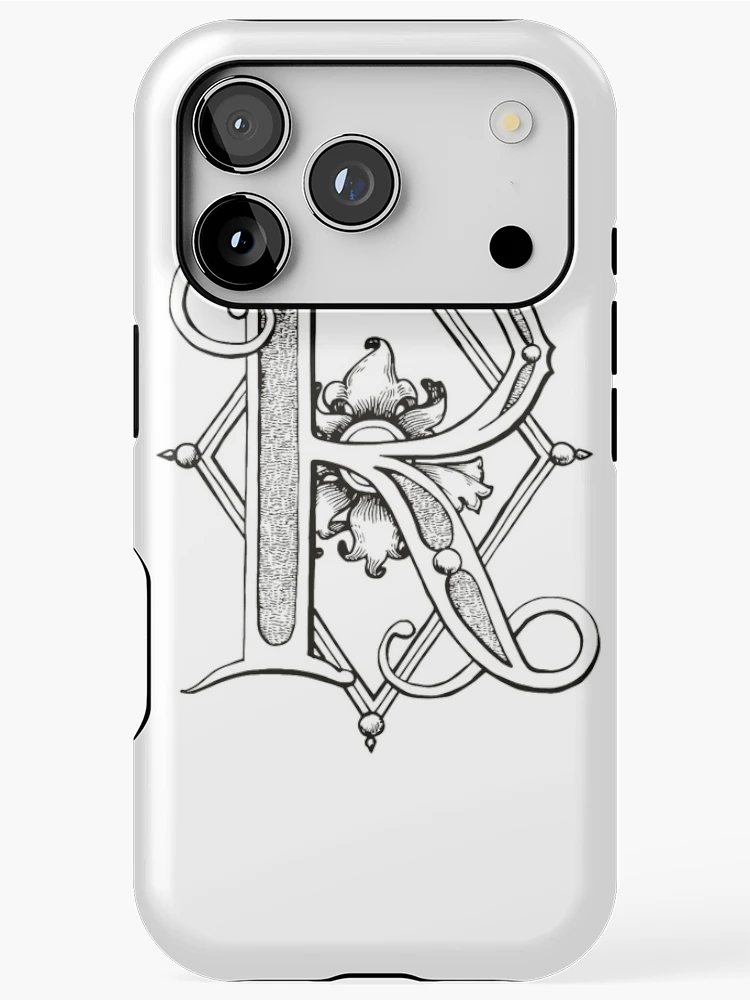 Thumbnail 1 of 4, iPhone Case, Monogram R designed and sold by Caleb Faires.