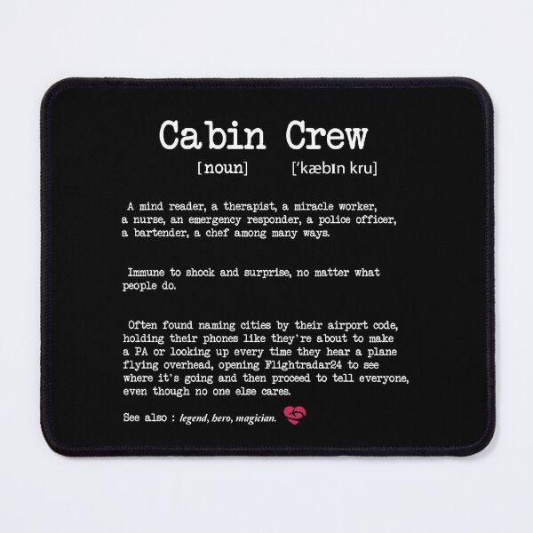 Item preview, Cabin Crew Definition - Funny Flight Attendant - Aviation Lover designed and sold by Ikaroots.
