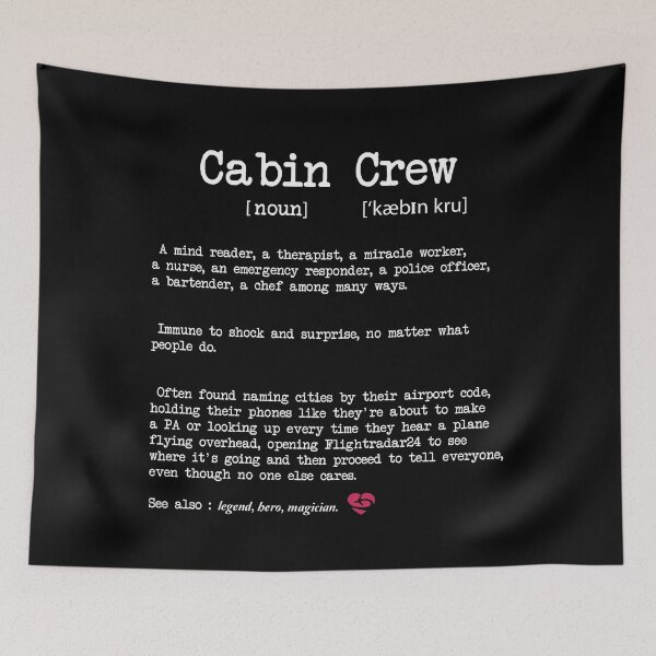 Item preview, Cabin Crew Definition - Funny Flight Attendant - Aviation Lover designed and sold by Ikaroots.