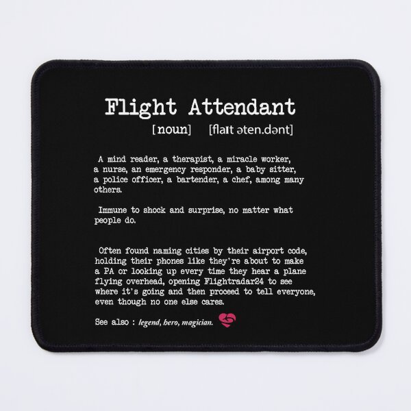 Item preview, Flight Attendant Definition - Funny Cabin Crew - Aviation Lover designed and sold by Ikaroots.