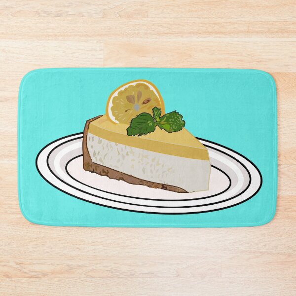 Item preview, Lemon cheesecake cartoon illustration designed and sold by Misscartoon.