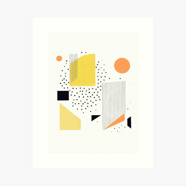 Geometric Hygge Mid-Century Modern Boho Art Print