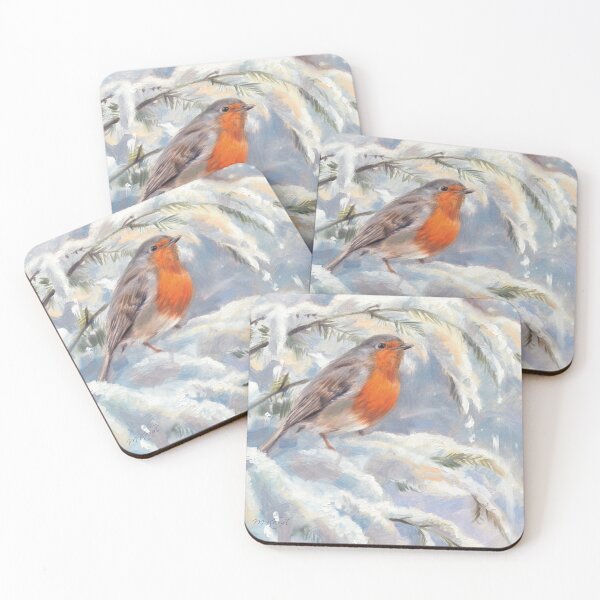 Item preview, Robin in the snow ~Winter  designed and sold by marjoleinkruijt.