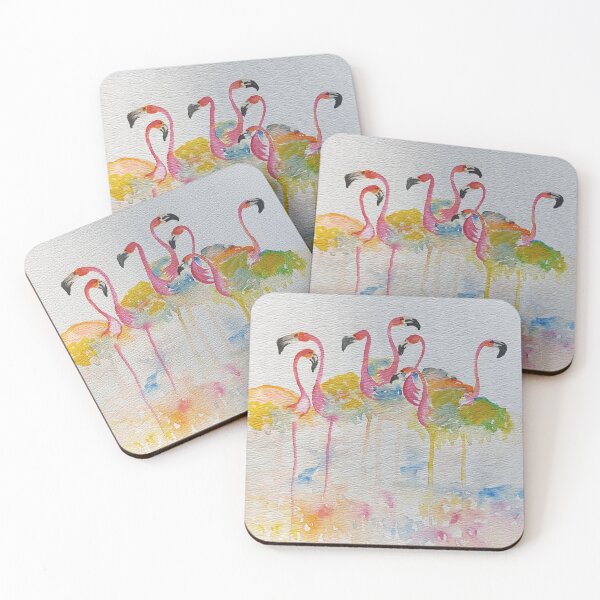 Item preview, Colourful flamingos- Handmade painting designed and sold by Sonia dutta_art.