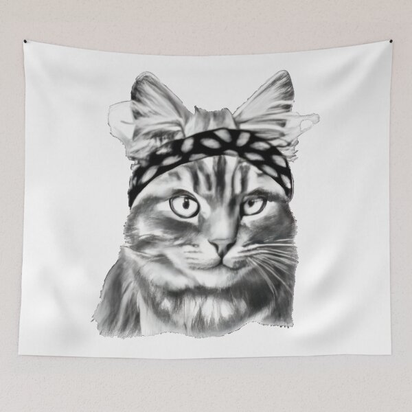 Item preview, Sports Cat Wearing a Headband designed and sold by phillipbooth.
