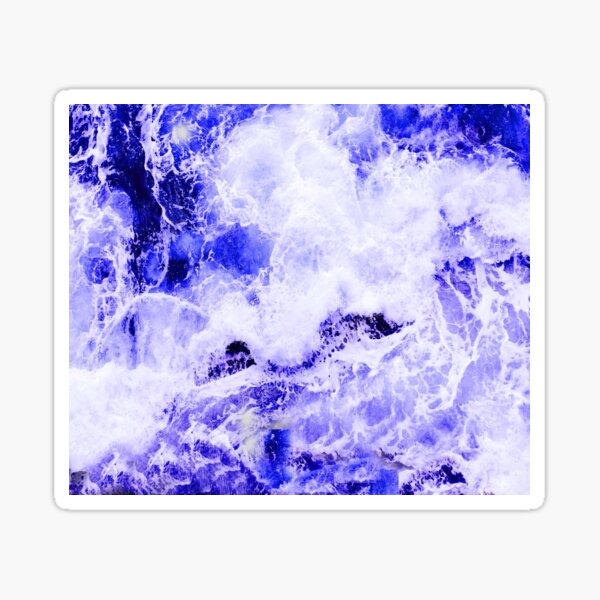 Vista previa del artículo con la obra «Olas del océano azul, playa de verano, aventura, arte acrílico, regalos familiares de San Valentín», diseñado y vendido por getlyart.