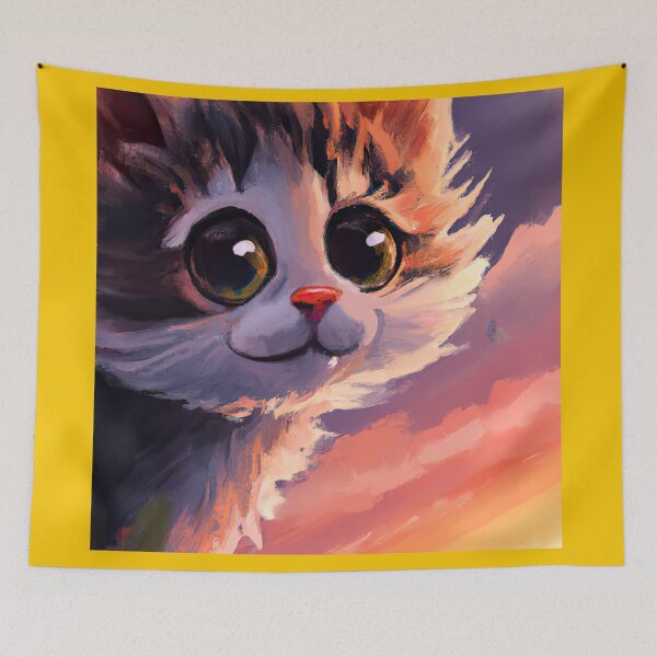 Item preview, Cute Cat Kitten And A Sunset designed and sold by phillipbooth.