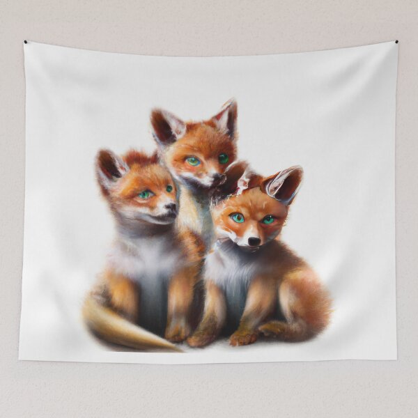 Item preview, Cute Fox Cubs designed and sold by phillipbooth.